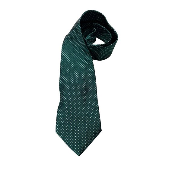 Ralph Lauren Green & Blue Patterned Silk Tie - Picture 1 of 4